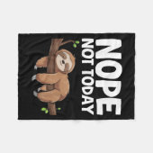 Couverture Polaire Nope Not Today Sloth (Devant (Horizontal))