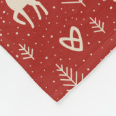 Couverture Polaire Nordic Yuletide Reindeer (Coin)