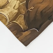 Couverture Polaire Norfolk Terrier Jouer avec os (Coin)
