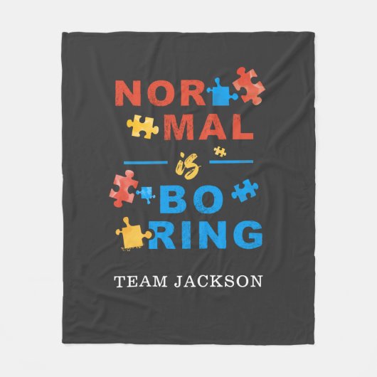 Couverture Polaire Normal est ennuyeux Puzzles Sensibilisation sur l' (Devant)