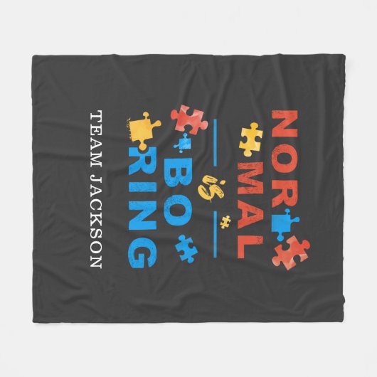 Couverture Polaire Normal est ennuyeux Puzzles Sensibilisation sur l' (Devant (Horizontal))