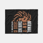 Couverture Polaire Normal Isnt Coming Back Jesus Is Dad Men Religious (Devant (Horizontal))