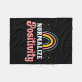 Couverture Polaire Normalize Sitivity Rainbow Funny Saying Motivation (Devant (Horizontal))