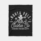 Couverture Polaire North Le Milk And Cookie Co Funny Baking Christmas (Devant)
