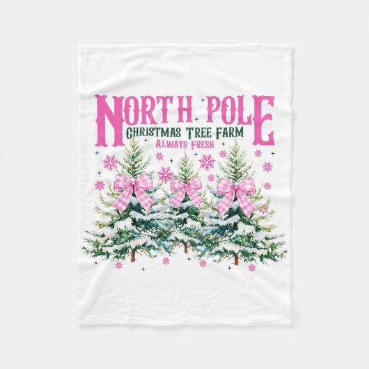 Couverture Polaire North-pole Christmas Tree Always Fresh Coquette Bo (Devant)