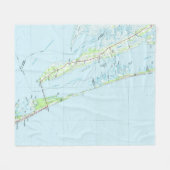 Couverture Polaire Northern Outer Banks North Carolina Map (1985) (Devant (Horizontal))