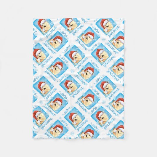 Couverture Polaire Norvégien heureux Buhund de Howlidays (Devant)