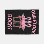 Couverture Polaire Nos Flock Rocks Flamant rose Correspondant Vacance (Devant (Horizontal))