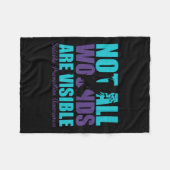 Couverture Polaire Not All Wounds Are Visible Suicide Prevention Awar (Devant (Horizontal))