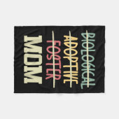 Couverture Polaire Not Biological Adoptive Foster Just Mom Mother's D (Devant (Horizontal))