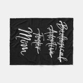 Couverture Polaire Not Biological Adoptive Foster Just Mom Shirt Mark (Devant (Horizontal))