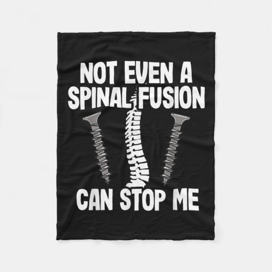 Couverture Polaire Not Even A Snal Fusion Can Stop Me Back Surgery Re (Devant)