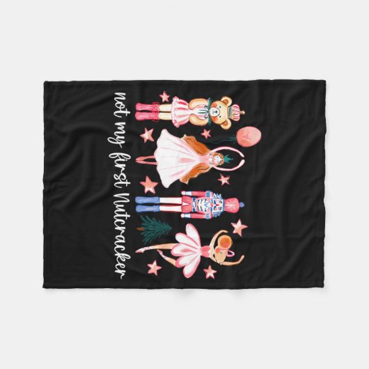 Couverture Polaire Not My First Nutcracker Ballet Sugar Fairy Plum Fu (Devant (Horizontal))