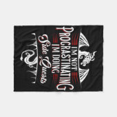 Couverture Polaire Not Procrastinating Side Quests Funny Rpg Gamer Dr (Devant (Horizontal))