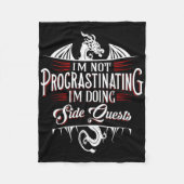 Couverture Polaire Not Procrastinating Side Quests Funny Rpg Gamer Dr (Devant)
