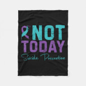 Couverture Polaire Not Today Suicide Prevention (Devant)