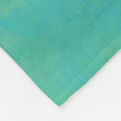 Couverture Polaire Notes de champ - Art vert Abstrait (Coin)
