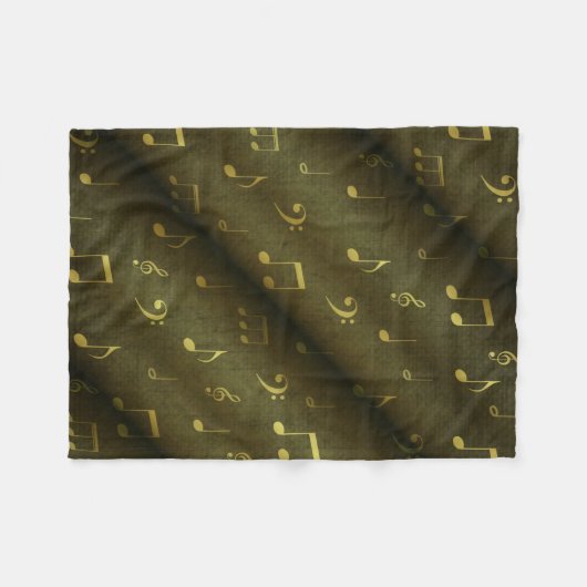 Couverture Polaire notes de musique (Devant (Horizontal))