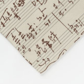 Couverture Polaire Notes de musique (Coin)