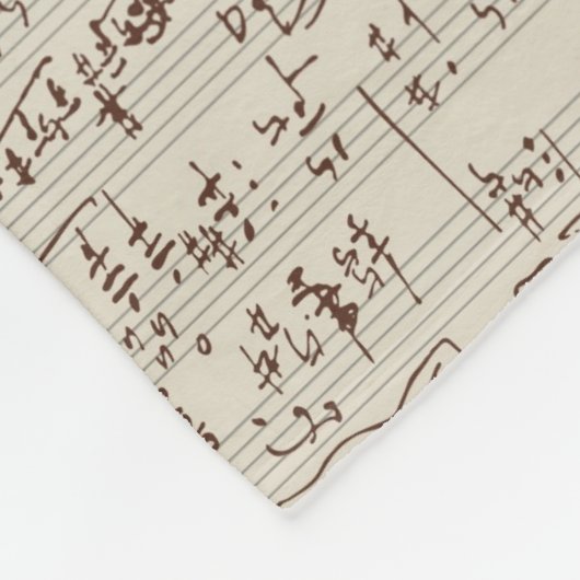 Couverture Polaire Notes de musique (Coin)