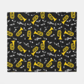 Couverture Polaire *Notes de musique Baritone Marching (Devant (Horizontal))