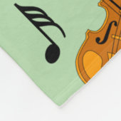 Couverture Polaire Notes de musique violon (Coin)