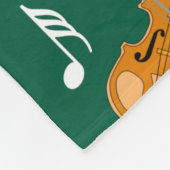 Couverture Polaire Notes de musique violon (Coin)