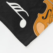 Couverture Polaire Notes de musique violon (Coin)