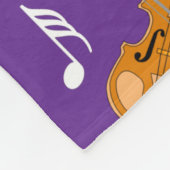 Couverture Polaire Notes de musique violon (Coin)