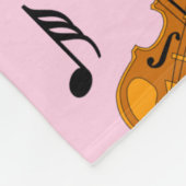 Couverture Polaire Notes de musique violon (Coin)