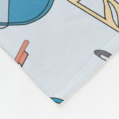 Couverture Polaire Notes de violon et de musique (Coin)