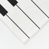 Couverture Polaire Notes et clés d'or personnalisées de piano (Coin)