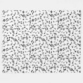 Couverture Polaire Notes musicales (Devant (Horizontal))