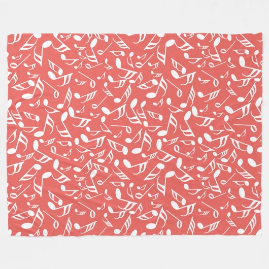 Couverture Polaire Notes musicales (Devant (Horizontal))