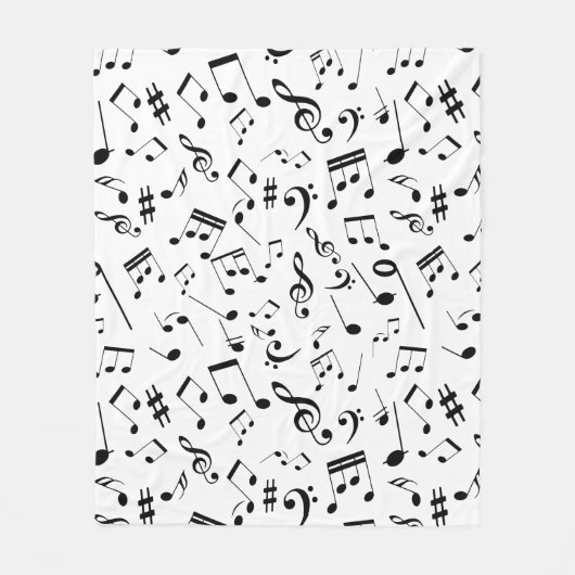 Couverture Polaire Notes musicales 3 (Devant)