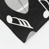 Couverture Polaire Notes musicales Footballs (Coin)