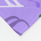 Couverture Polaire Notes musicales violet (Coin)