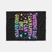 Couverture Polaire Nothing Bad Can Happen It Can Only Good Happen Hop (Devant (Horizontal))