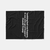 Couverture Polaire Nothing Bad Can Happen, It Can Only Good Happen Qu (Devant (Horizontal))