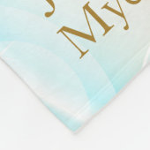 Couverture Polaire Notre bébé garçon - Bleu (Coin)