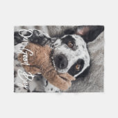 Couverture Polaire Notre bon garçon Custom Chig Photo Fleece Blanket (Devant (Horizontal))