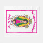 Couverture Polaire Notre-Dame de Guadalupe (Devant (Horizontal))