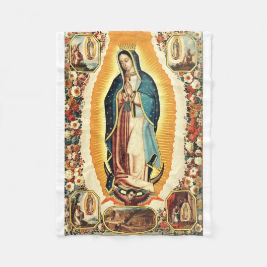 Couverture Polaire Notre-Dame de Guadalupe Radiant Art (Devant)