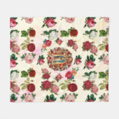 Couverture Polaire Notre-Dame de Guadalupe Roses Potpourri (Devant (Horizontal))