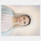 Couverture Polaire Notre-Dame de Tihaljina, reine de Blanket (Devant (Horizontal))