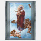 Couverture Polaire Notre-Dame des Anges par William Bouguereau (Devant)