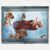 Couverture Polaire Notre-Dame des Anges par William Bouguereau (Devant (Horizontal))