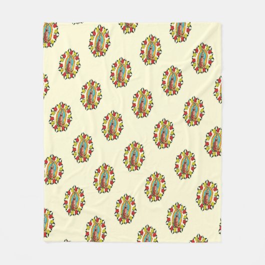 Couverture Polaire Notre Dame Guadalupe Vierge Marie Catholique Mexiq (Devant)