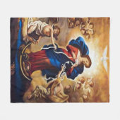 Couverture Polaire Notre-Dame qui a des noeuds (Devant (Horizontal))