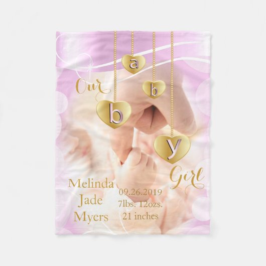 Couverture Polaire Notre petite fille (Devant)